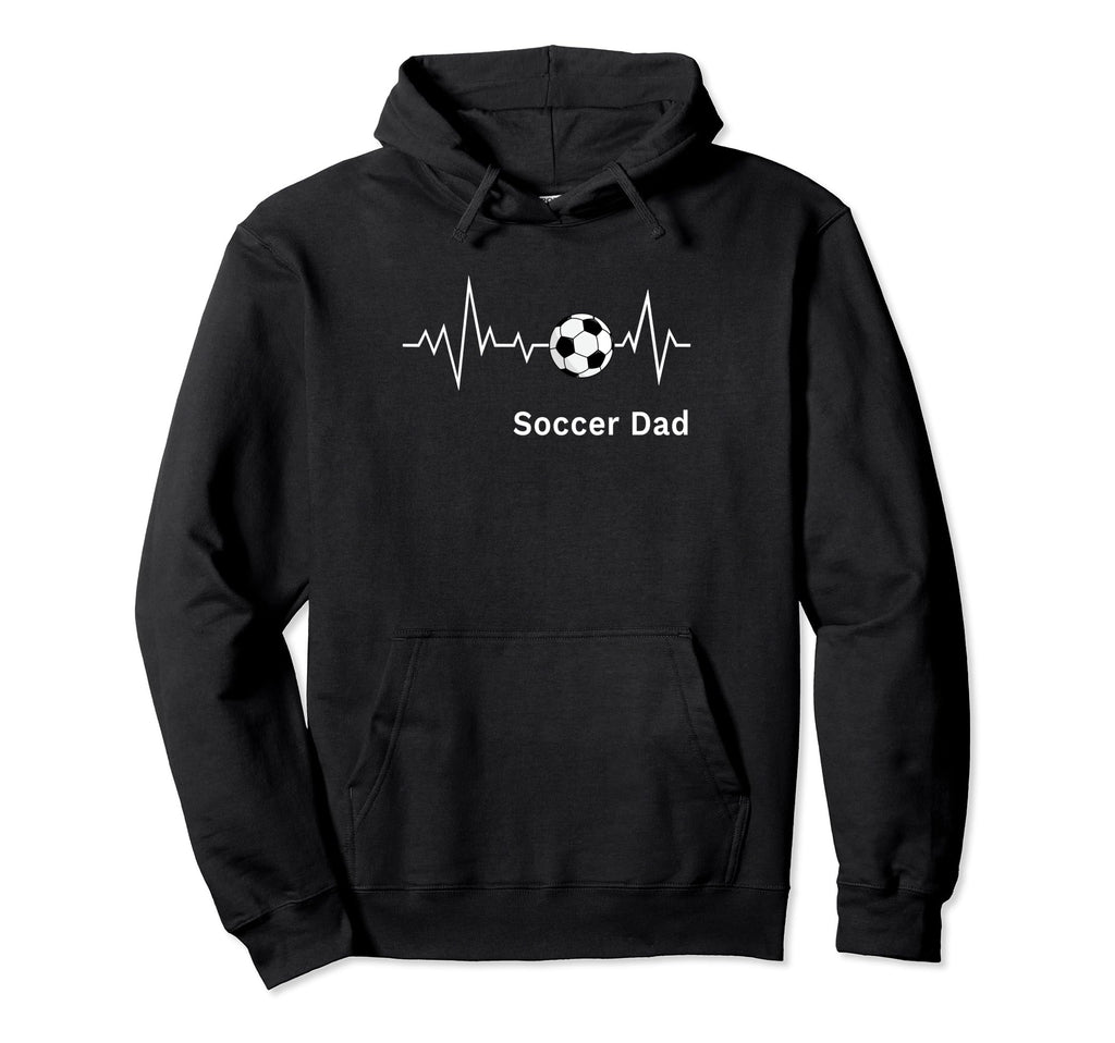 Soccer Father Soccer Dad Heartbeat Hoodie - Trendy Graphic Men Women