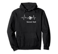 Soccer Father Soccer Dad Heartbeat Hoodie - Trendy Graphic Men Women