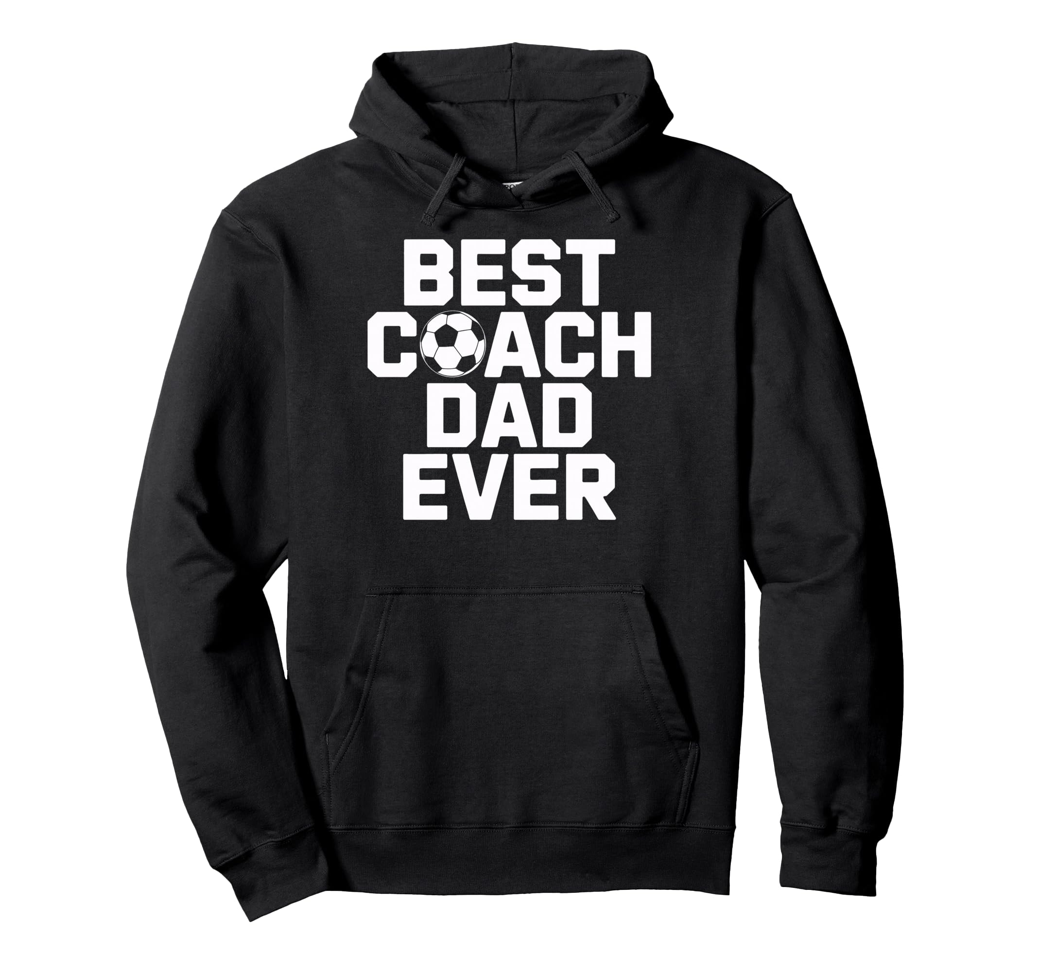 Soccer Teaching Star Best Coach Dad Ever Hoodie - Minimalist Print Unisex