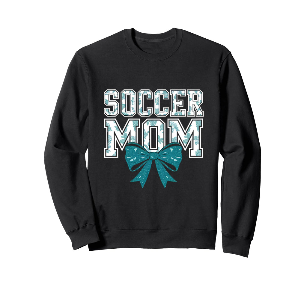 Soccer Mom Coquette Bow Mothers Day Sweatshirt - Graphic Print for Adults