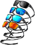 KALIYADI Polarized Sunglasses for Men, Sports Sun Glasses for Driving Cycling Fishing with UV protection