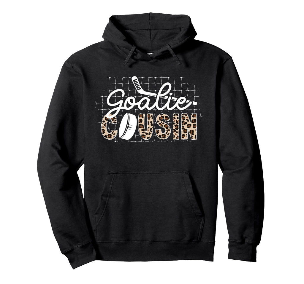 Ice Hockey Goalie Cousin Hockey Keeper Hoodie - Unique Graphic for Adults