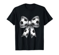 Soccer Ball Coquette Bow Soccer T-Shirt - Custom Art Print Men Women