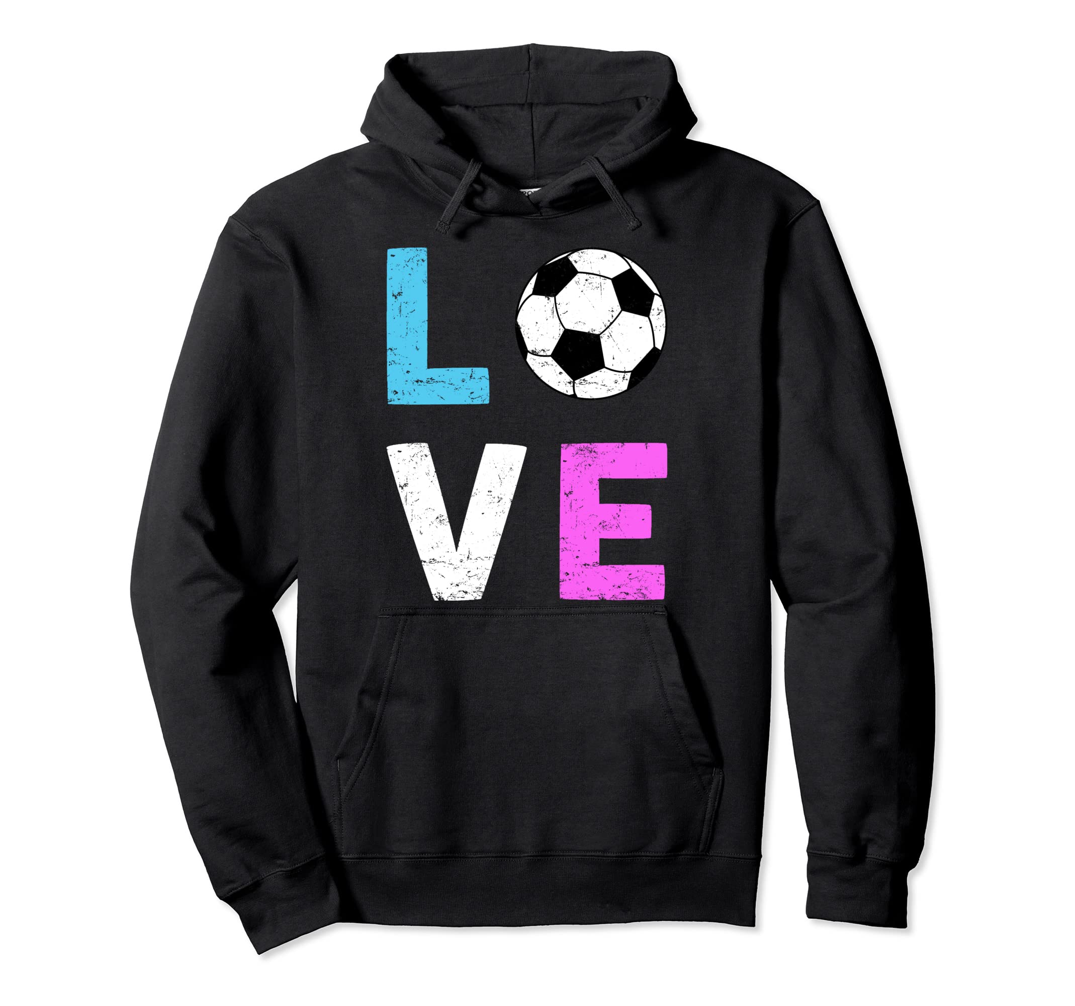 Love Soccer I Love Soccer Sport Player Hoodie - Graphic Print Men Women