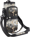 25/32/40/64oz Water Bottle Bag Holder Carrier-Insulated Crossbody Sling Case Sleeve with Strap & Pockets for Men Women Gym Cycling Travel Walking Hiking Camping