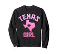 Texas Dallas Houston Heart State Map Sweatshirt - Graphic Print Men Women