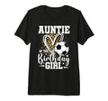 Auntie Birthday Soccer Ball Auntie T-Shirt - Custom Art Print Men Women