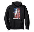 Merica Soccer Player Usa American Hoodie - Fun Novelty Design for Adults