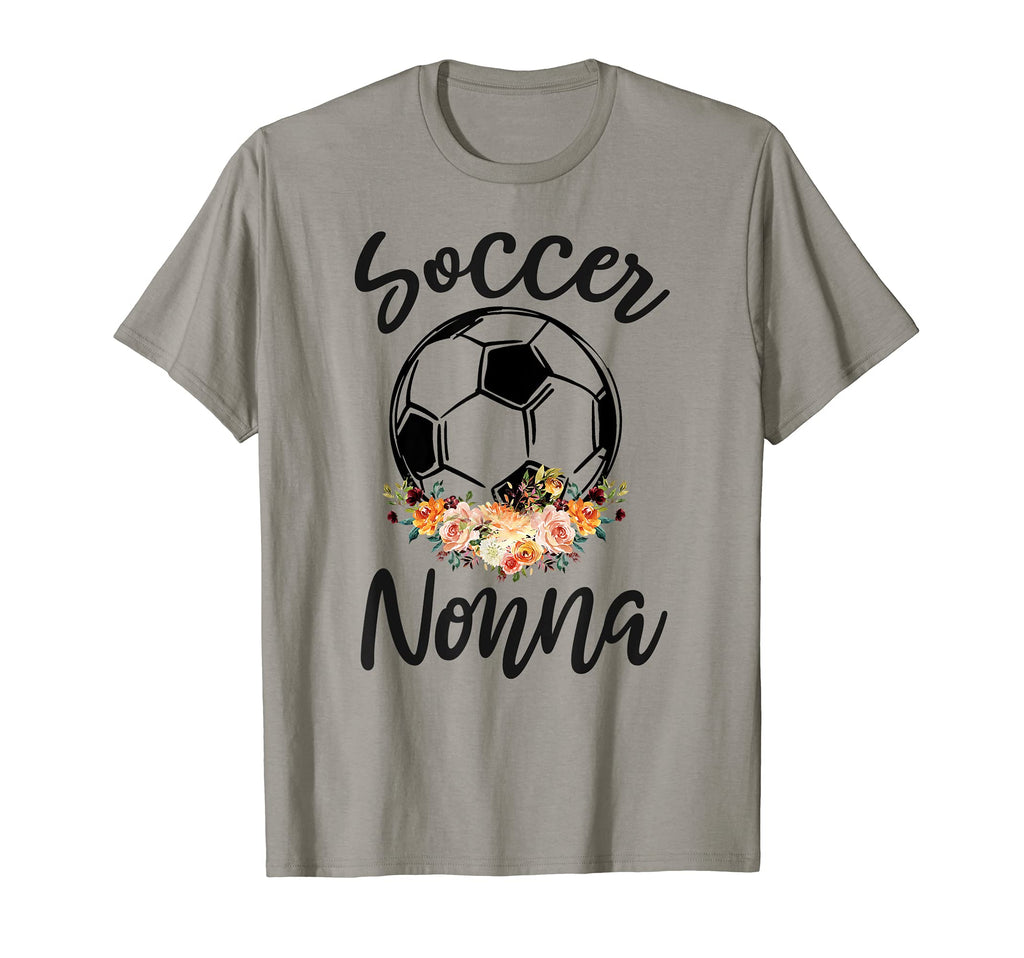 Soccer Nonna Flower Funny Player T-Shirt - Custom Art Print Unisex