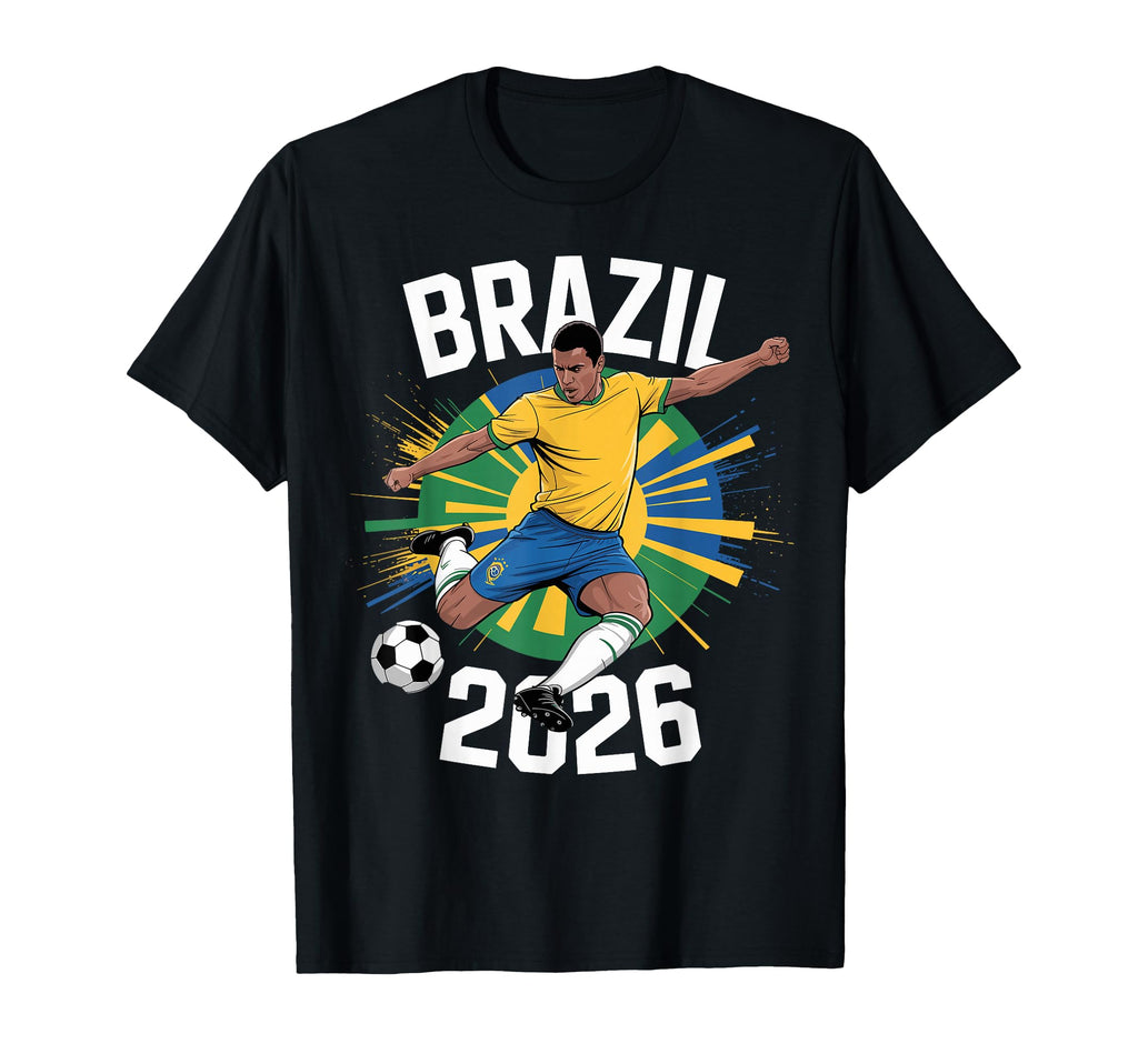 Brazil Football Funny Proud T-Shirt - Casual Everyday Wear Men Women