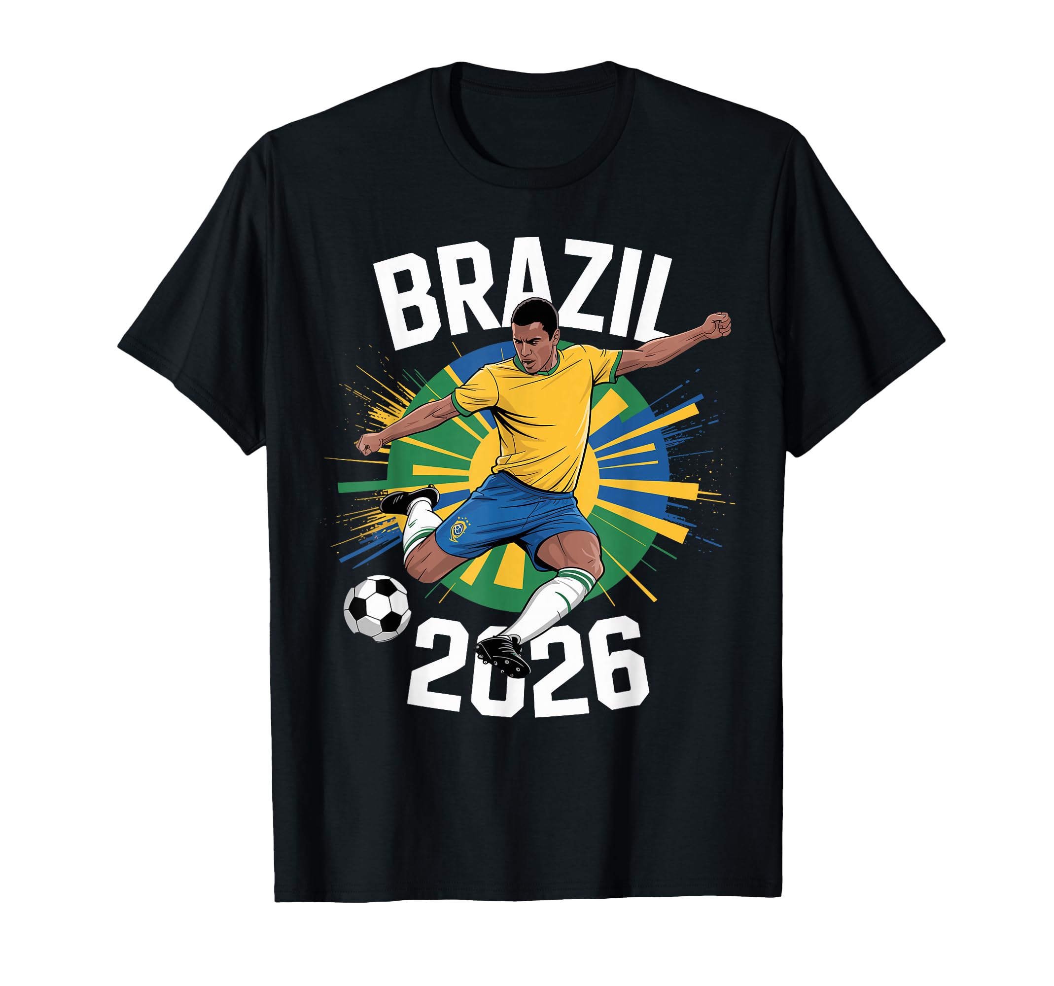 Brazil Football Funny Proud T-Shirt - Casual Everyday Wear Men Women