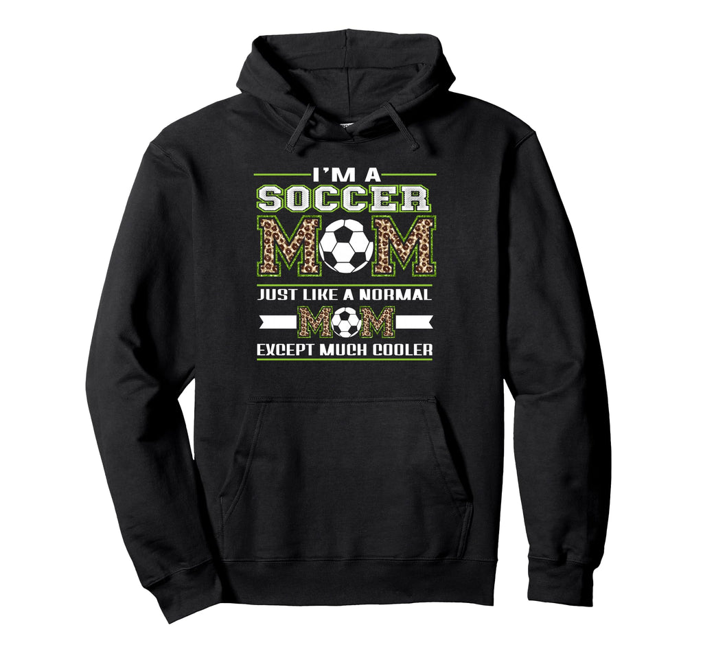 Im Soccer Mom Funny Mom Leopard Hoodie - Aesthetic Graphic for Adults