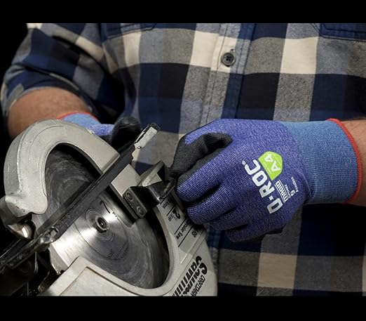 MAGID D-ROC ANSI A4 AeroDex Polyurethane Palm Coated Work Gloves, 12 Pairs, Size 7/Small, GPD482