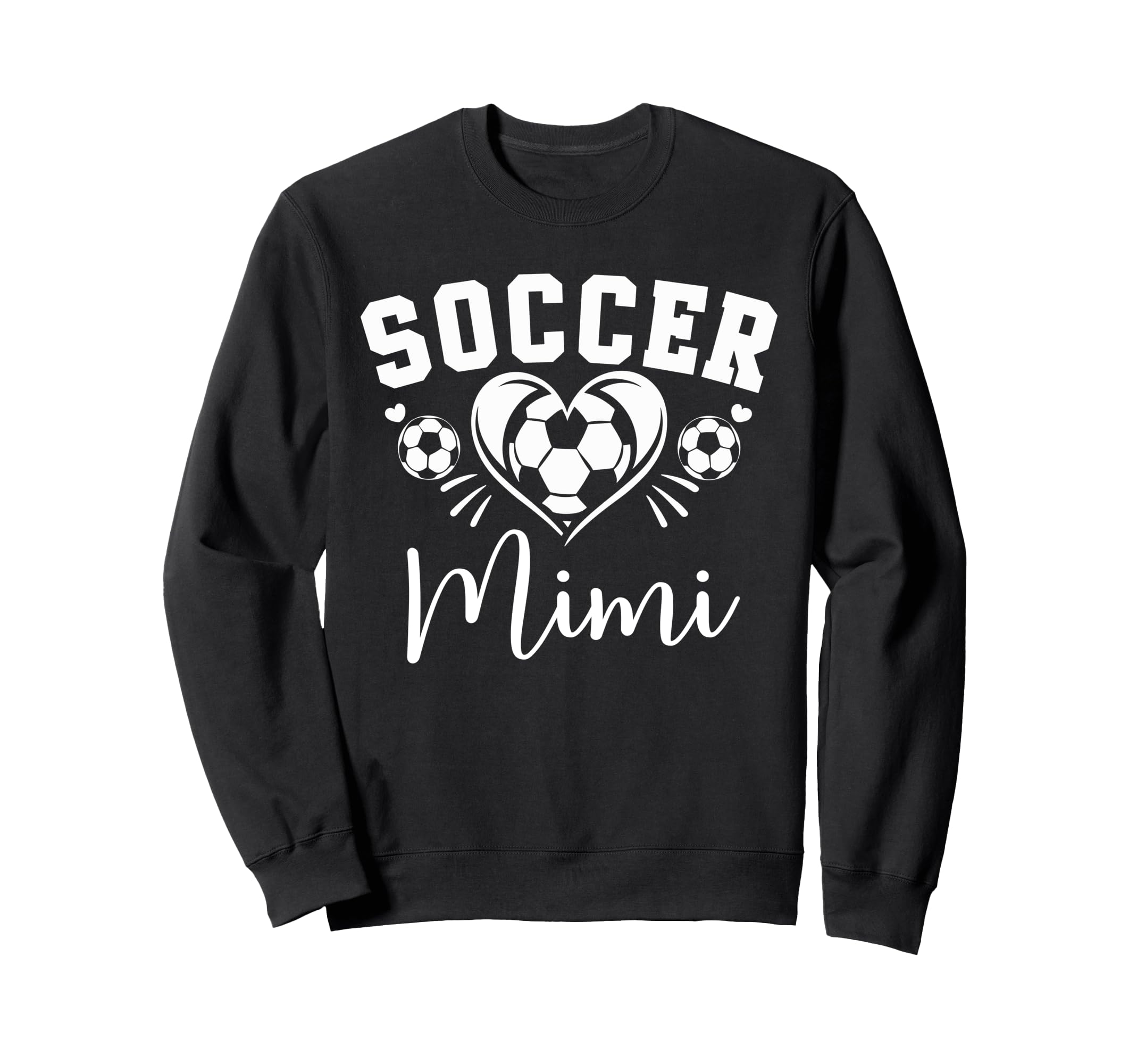 Soccer Mimi Soccer Heart Sweatshirt - Trendy Graphic Men Women