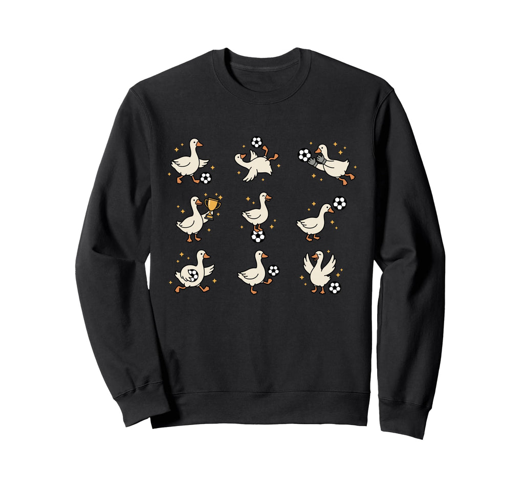 Silly Goose Playing Soccer Goalie Sweatshirt - Novelty Apparel Men Women