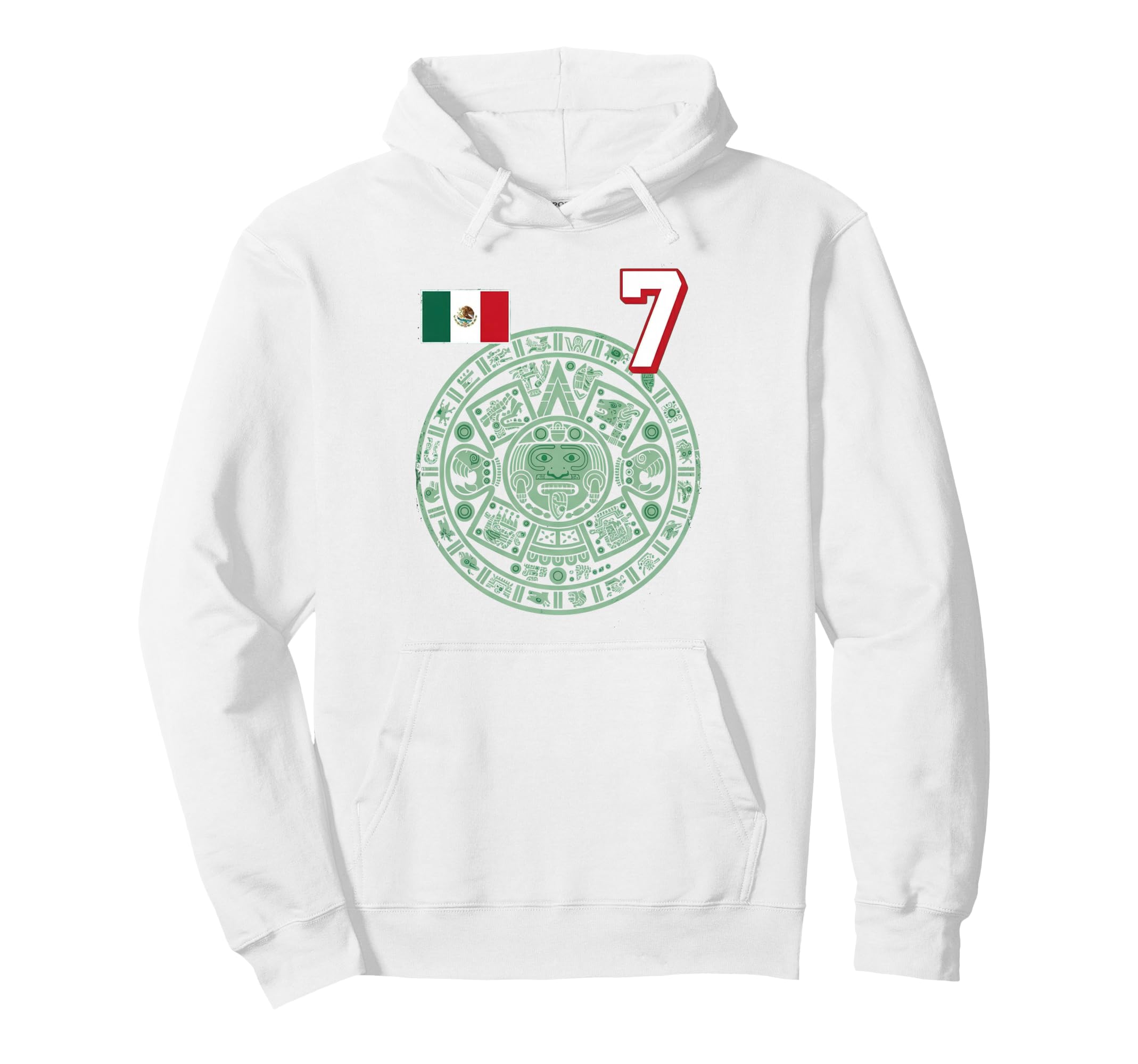 Mexico Flag Mexican Hispanic Pride Hoodie - Fun Novelty Design for Adults