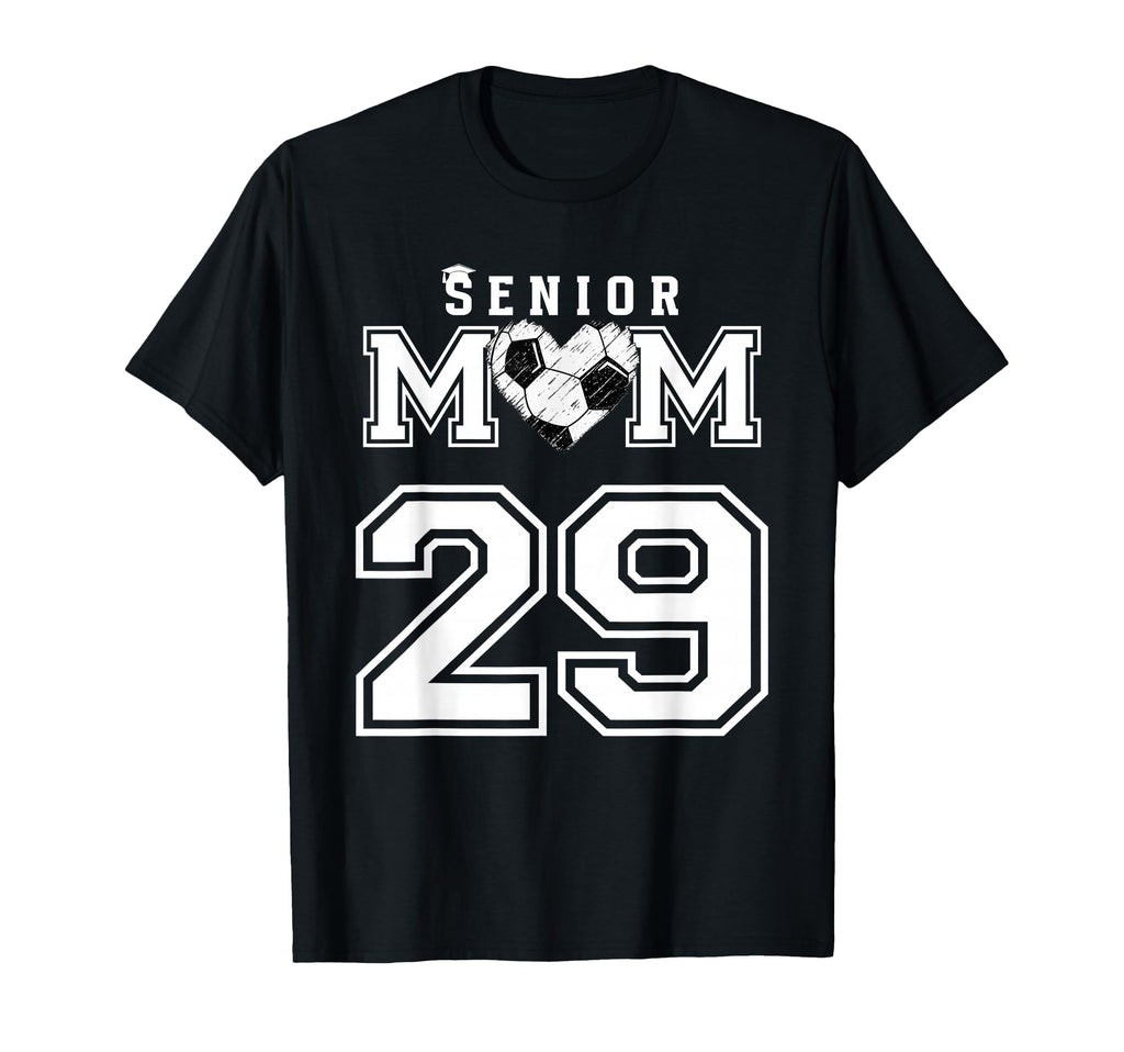 Proud Senior Soccer Mom Custom T-Shirt - Minimalist Print for Adults
