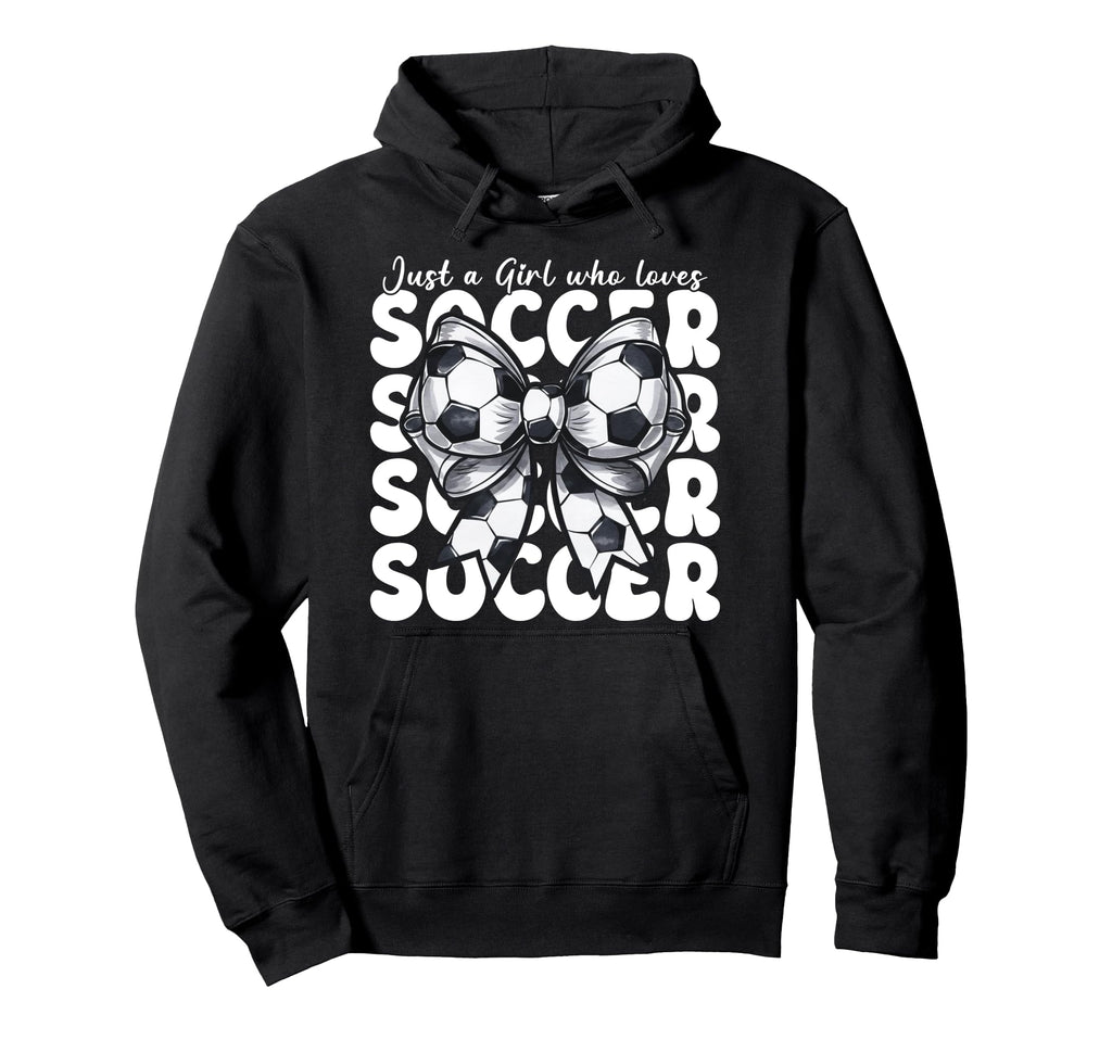 Just Who Loves Soccer Mom Coquette Bow Hoodie - Streetwear Style Men Women