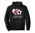 Japan Soccer Japanese Flag Love Country Hoodie - Custom Art Print Unisex