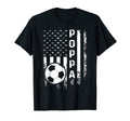 Soccer Poppa American Flag T-Shirt - Aesthetic Graphic Men Women