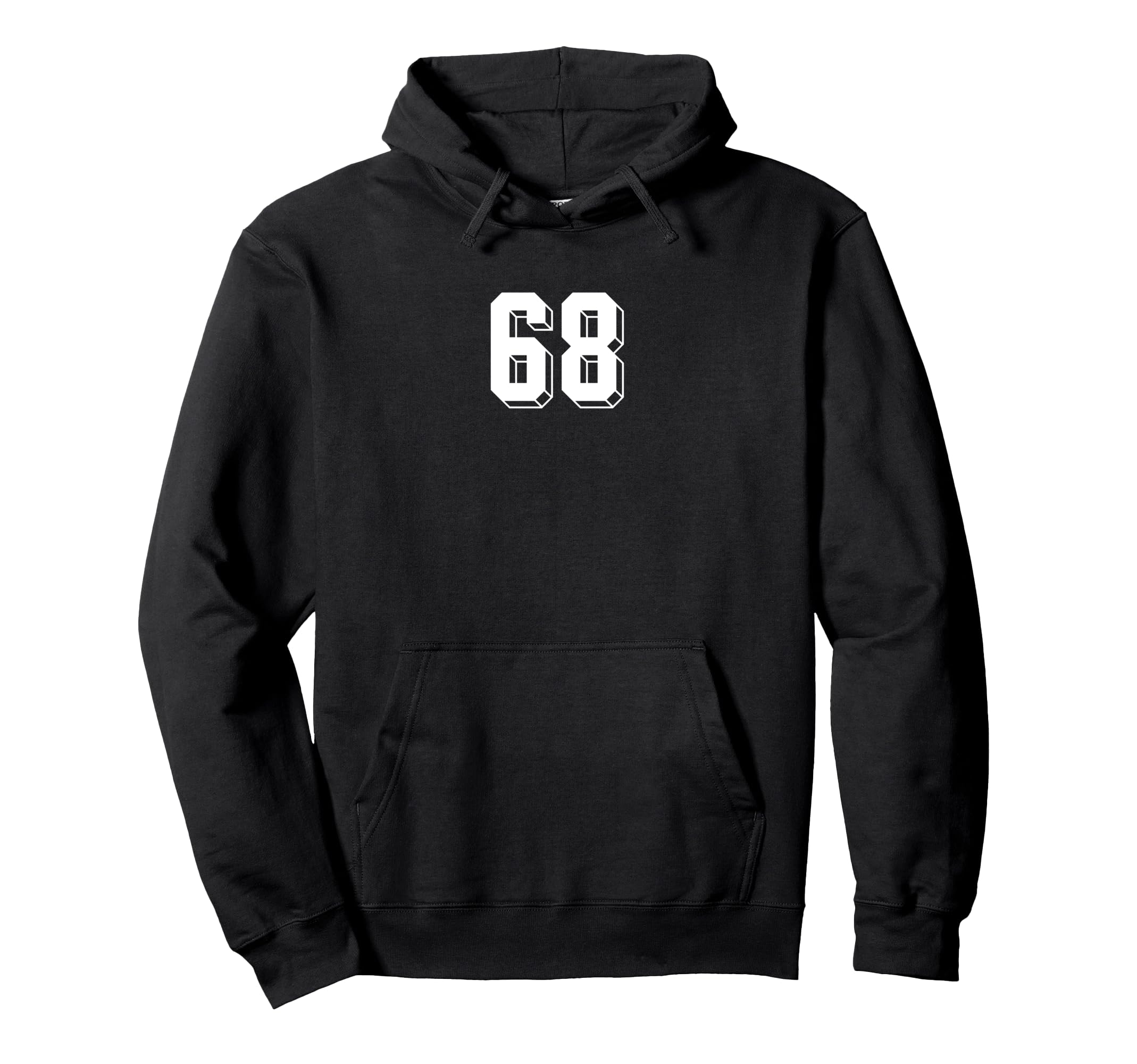 Number 68 80S 90S Soccer Team Jersey Hoodie - Unique Graphic for Adults