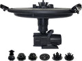 HALF OFF PONDS Floating Fountain – 1/2 HP Pond Aerator, 100' Cord – 6,100 GPH Water Pump – 9 Spray Patterns - White LED Lights - for Ponds & Water Gardens
