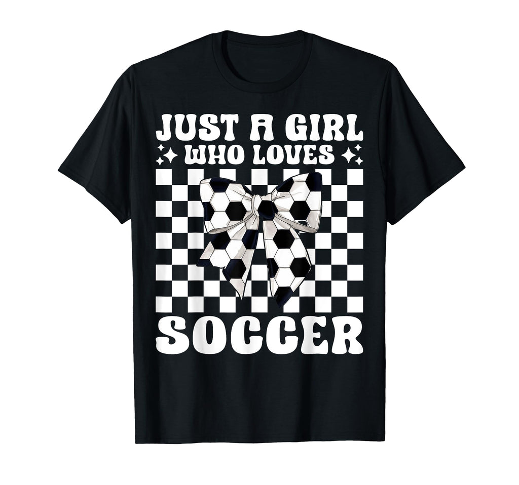 Just Who Loves Soccer Coquette T-Shirt - Casual Everyday Wear for Adults