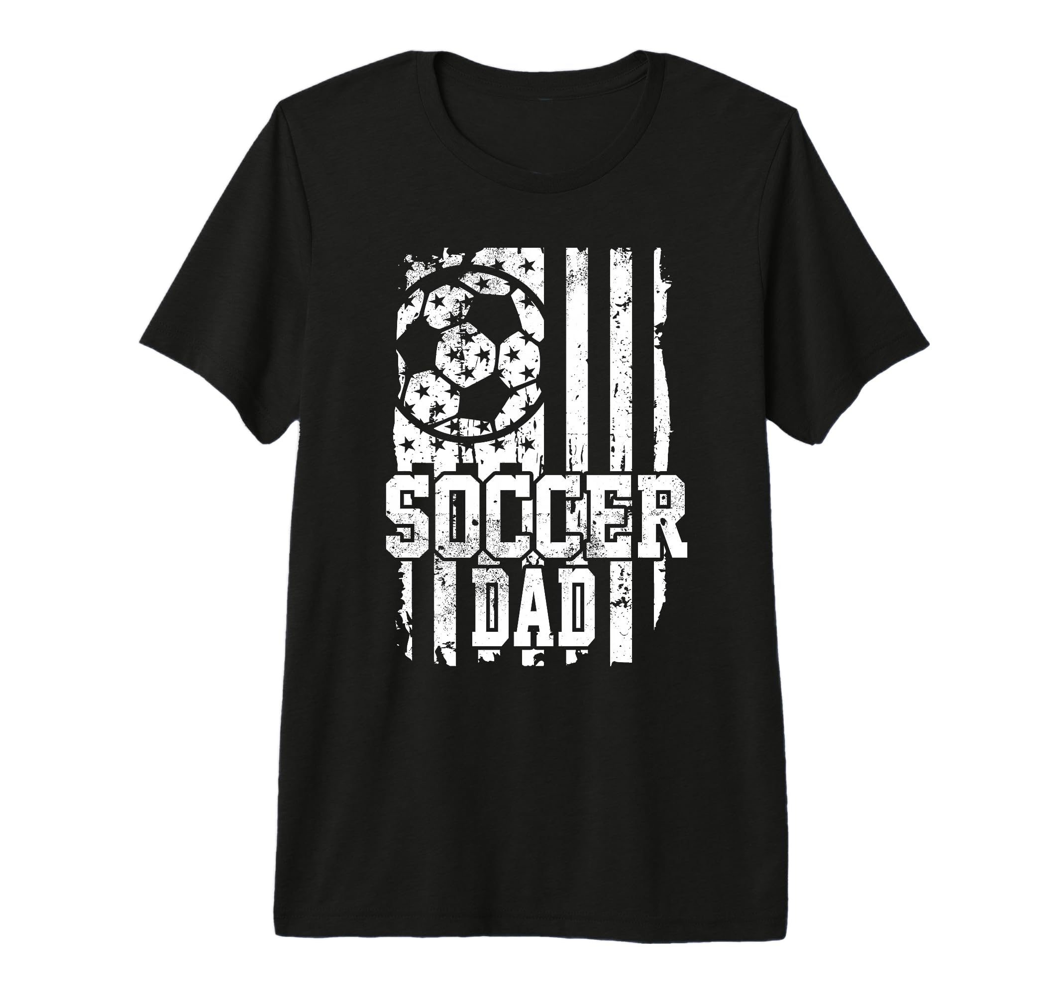 Usa Flag Soccer Dad Soccer Game Day T-Shirt - Trendy Graphic Men Women