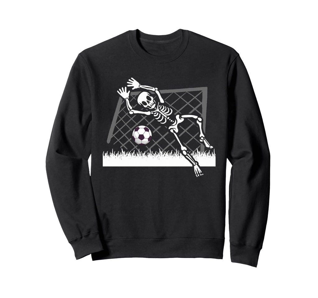 Skeleton Soccer Funny Halloween Sweatshirt - Aesthetic Graphic for Adults