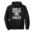 Hockey Goalie Grandpa Ice Hockey Hoodie - Minimalist Print Unisex