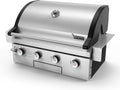Brand-Man Gas Grill Built-In Head, 30-Inch 4-Burner Propane Grill, Natural Gas Convertible, Heavy Duty 304 Stainless Steel 40,000BTUs BBQ Island Outdoor Kitchen