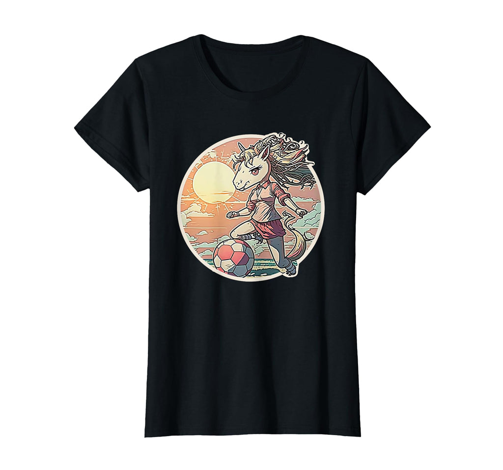 Soccer Anime Manga Unicorn Soccer Outfit T-Shirt - Unique Graphic Unisex
