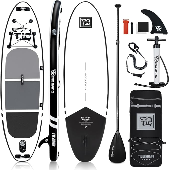 Inflatable Paddle Board with Premium SUP Board Accessories, Allround Paddle Boards for Adults/Kids,Stand Up Paddle Board Defender Collection