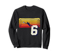 Football Goalkeeper 6Th Birthday Sweatshirt - Minimalist Print Unisex