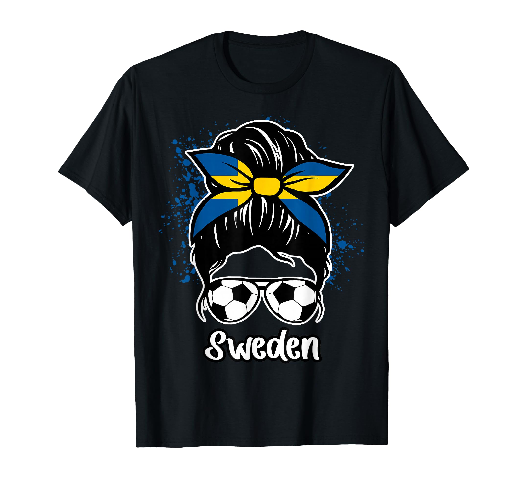 Sweden Football Game Player Soccer Fan T-Shirt - Graphic Print for Adults