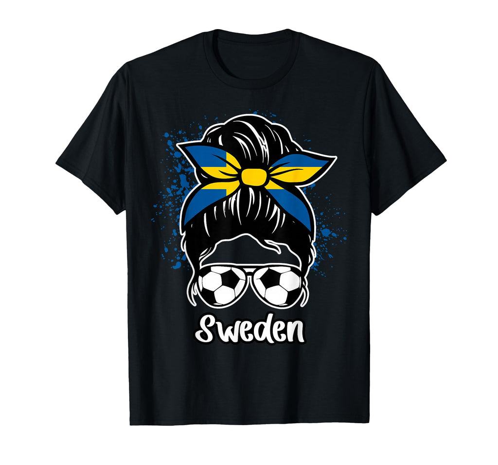 Sweden Football Game Player Soccer Fan T-Shirt - Graphic Print Unisex