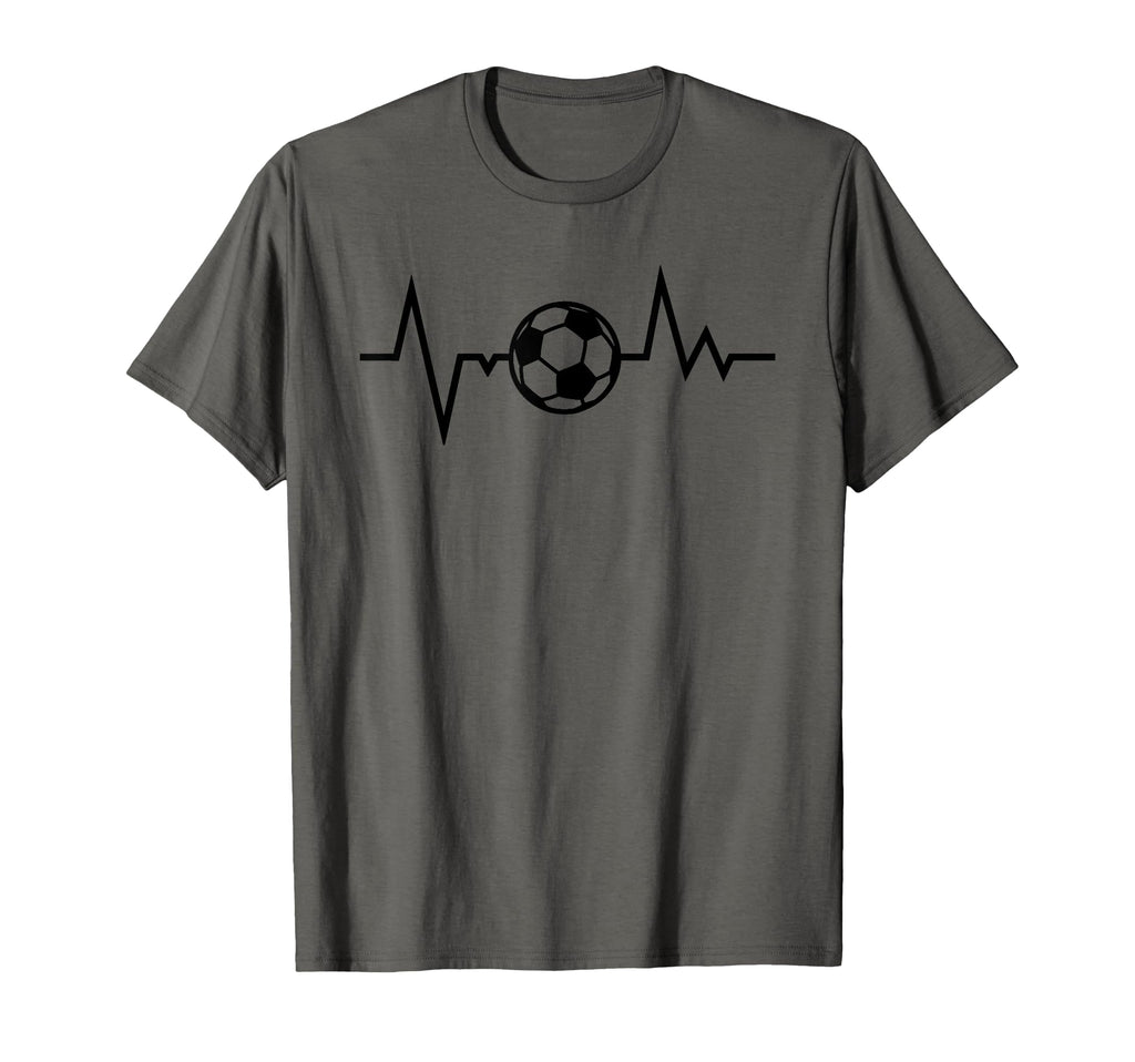 Soccer Heartbeat Funny Soccer Sports T-Shirt - Trendy Graphic for Adults
