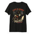 Newfoundland Motorbike Love Footbal T-Shirt - Minimalist Print for Adults