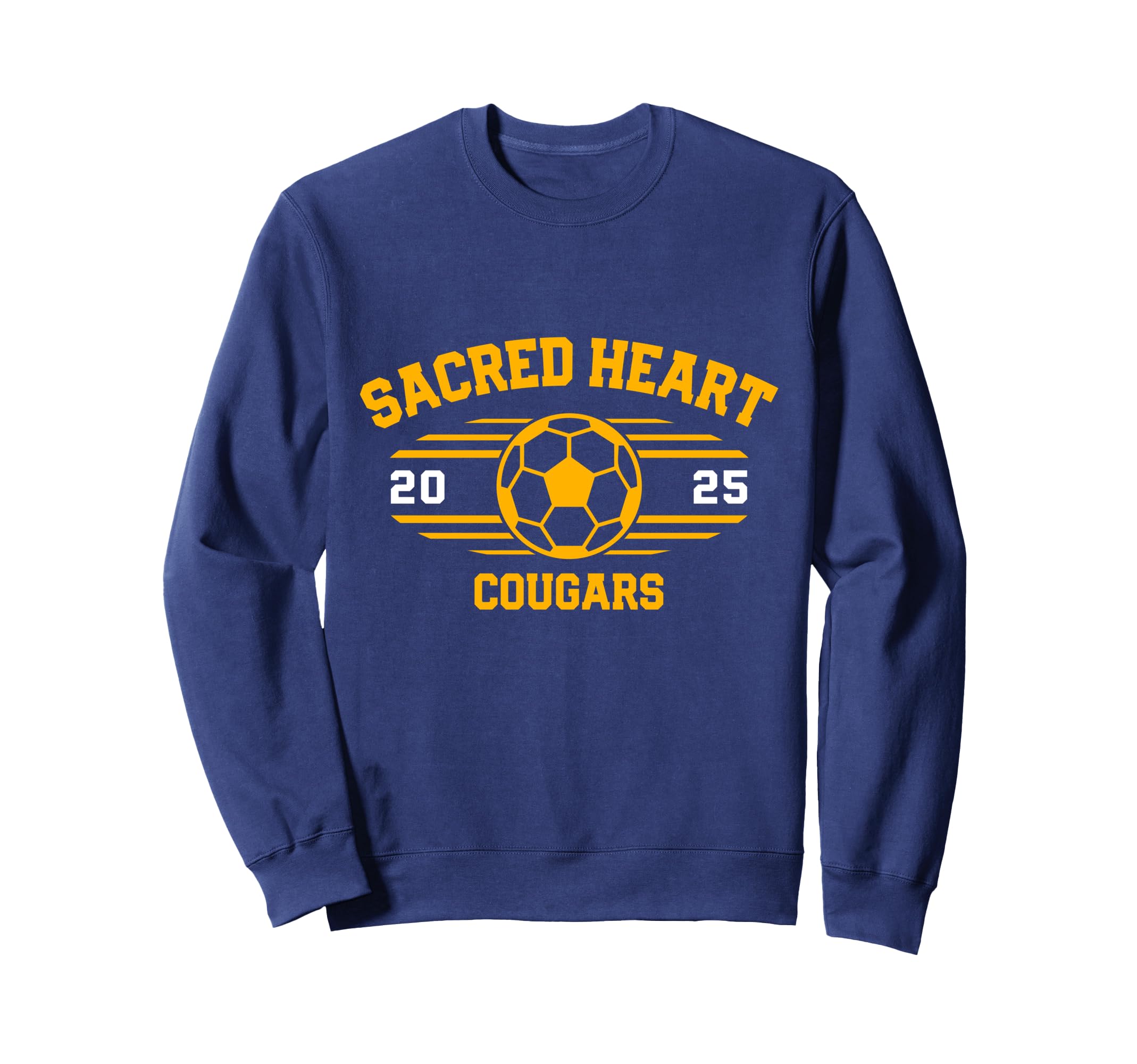 Sacred Heart Cougars Soccer Ball 2025 Sweatshirt - Trendy Graphic Men Women