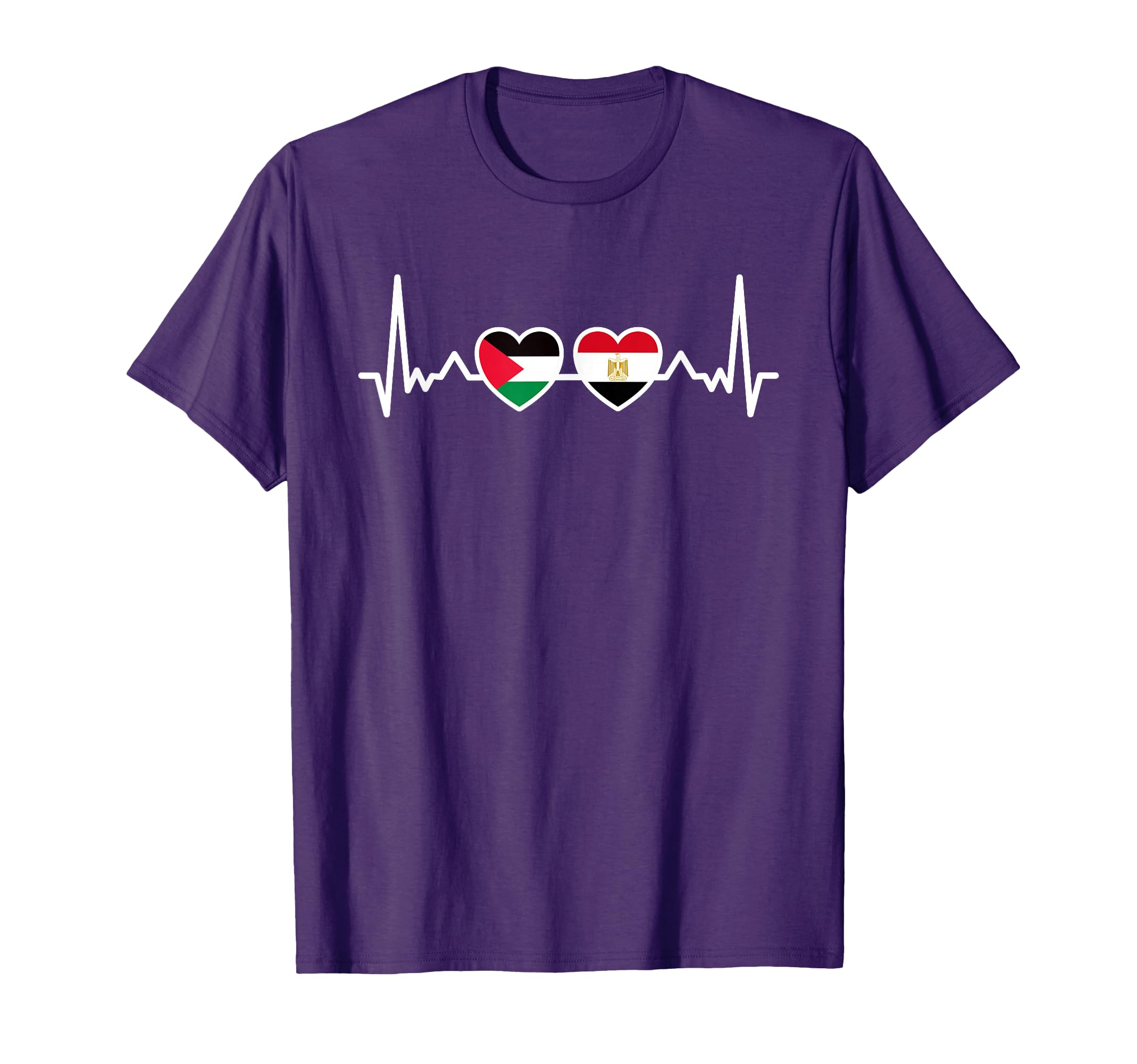 Egypt Palestine Flag Egyptian T-Shirt - Minimalist Print for Adults