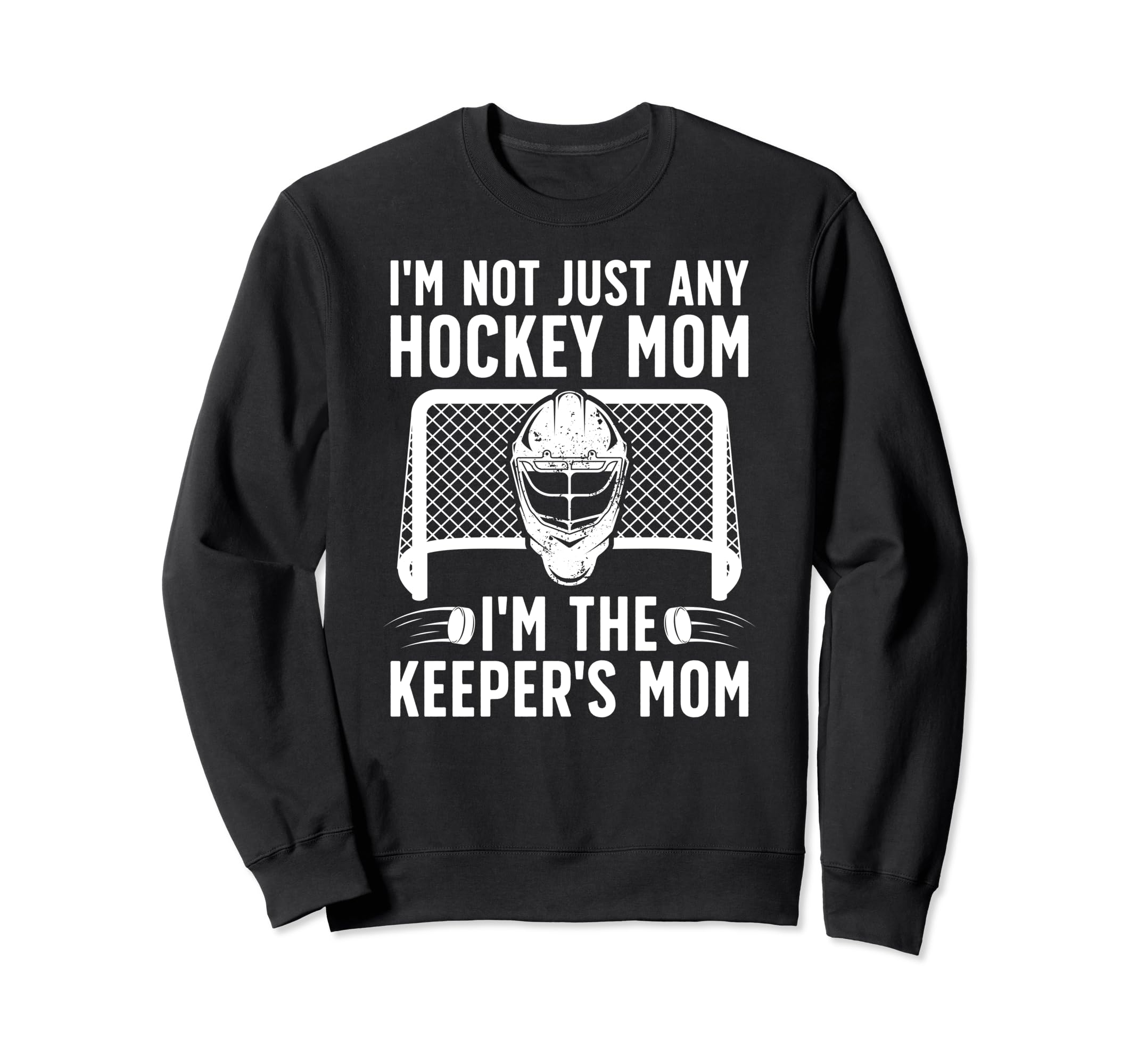 Im Hockey Keeper Mom Ice Hockey Sweatshirt - Minimalist Print Unisex