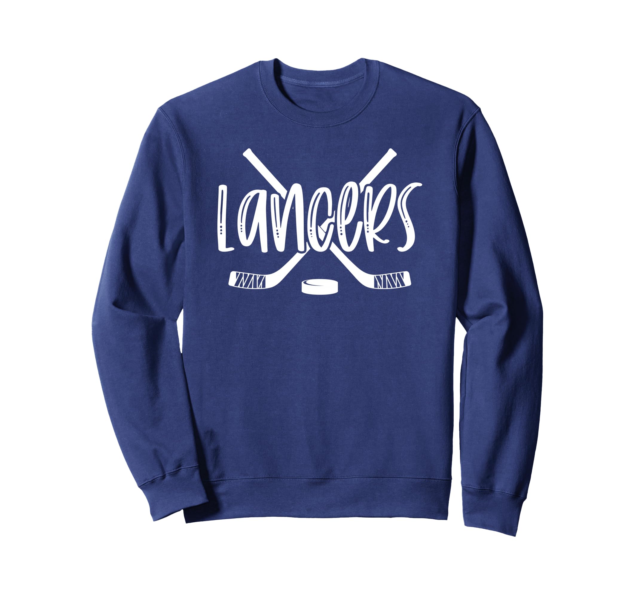 Lancers Hockey Team Mascot School Sweatshirt - Minimalist Print for Adults