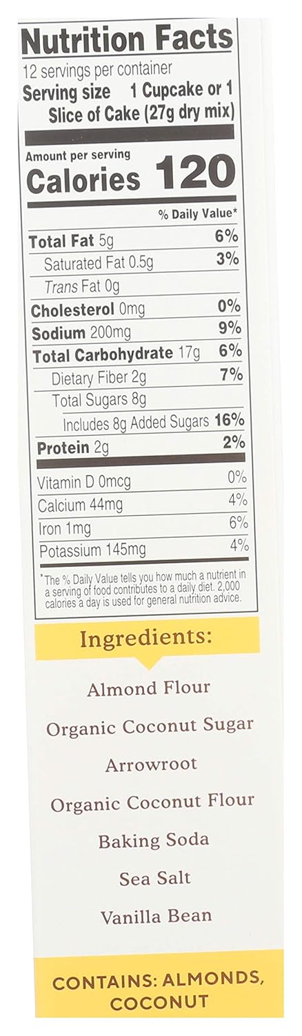 Simple Mills Almond Flour Vanilla Cake Mix, 11.5 oz., Pack of 6