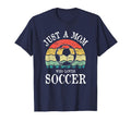 Just Mom Who Loves Soccer T-Shirt - Graphic Print for Adults