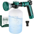 VENETIO 8-Dial Hose End Sprayer for Liquid Fertilizer/Soap | Precision Lawn, Yard & Garden Feeder with 34oz Bottle for Uniform Fertilizing and Watering Plants | Hose Attachment Nozzle Spray Gun