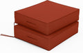 Patio Chair Cushions 18.5 X 16 X 4 Inch Waterproof Outdoor Seat Cushions for Patio Furniture, Outdoor Sofa Couch Pads with Ties & Handle, Set of 2, Terra Red