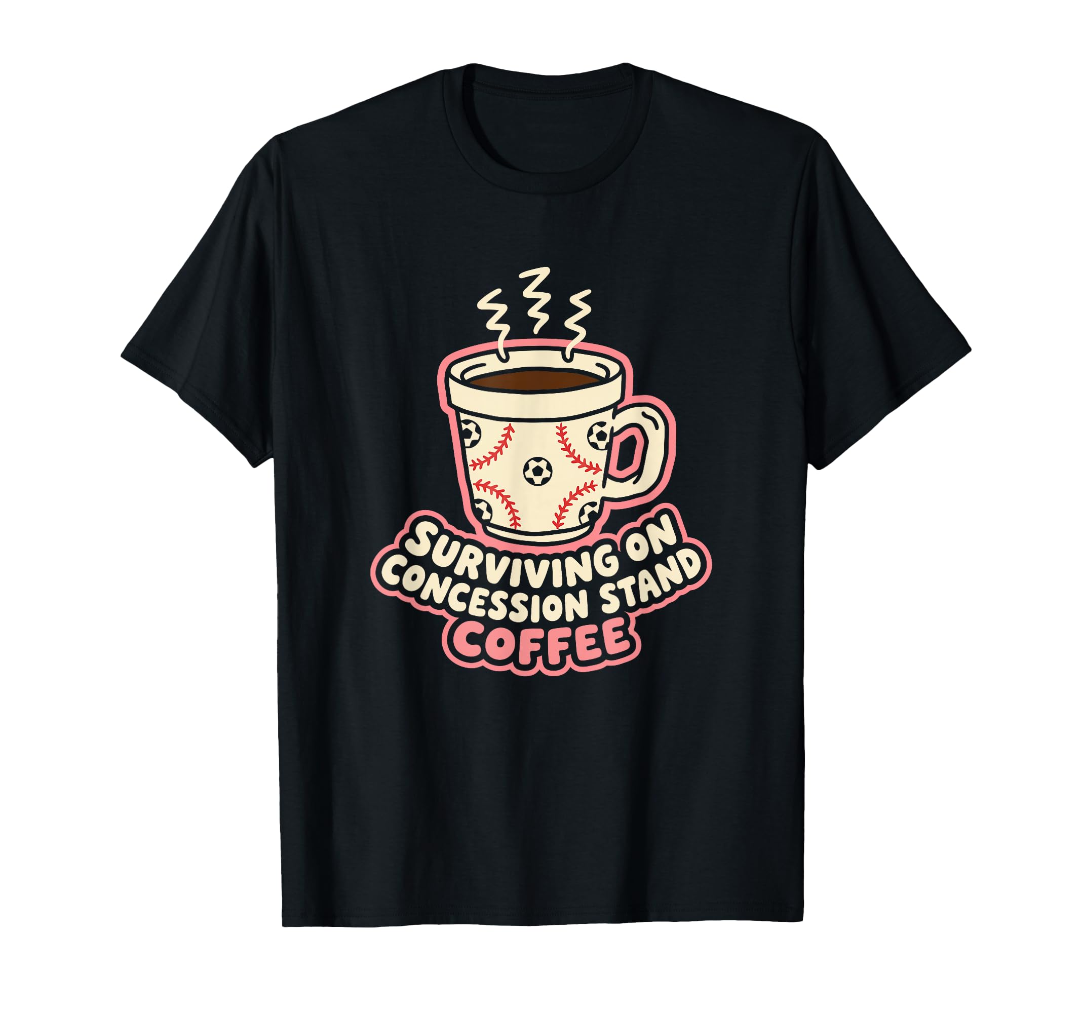Surviving Concession Stand Coffee T-Shirt - Aesthetic Graphic for Adults
