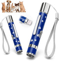 EAWONGEE Cat Toys, Interactive Toy for Cats with 7 Light Projection Modes, Interactive Kitty and Pet Dog Toy for Training Chaser, 2 Pieces Blue