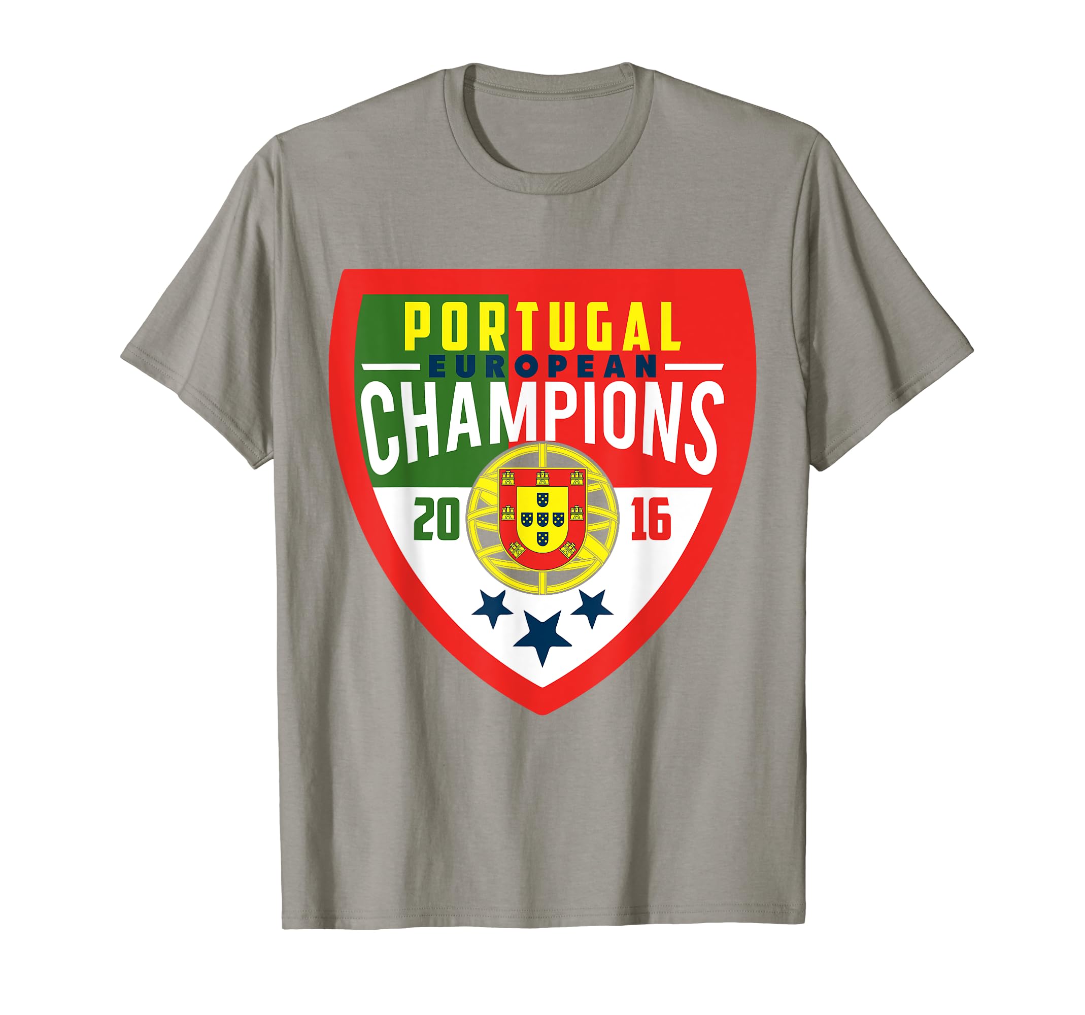 Portugal European Soccer Champions 2016 T-Shirt - Graphic Print for Adults