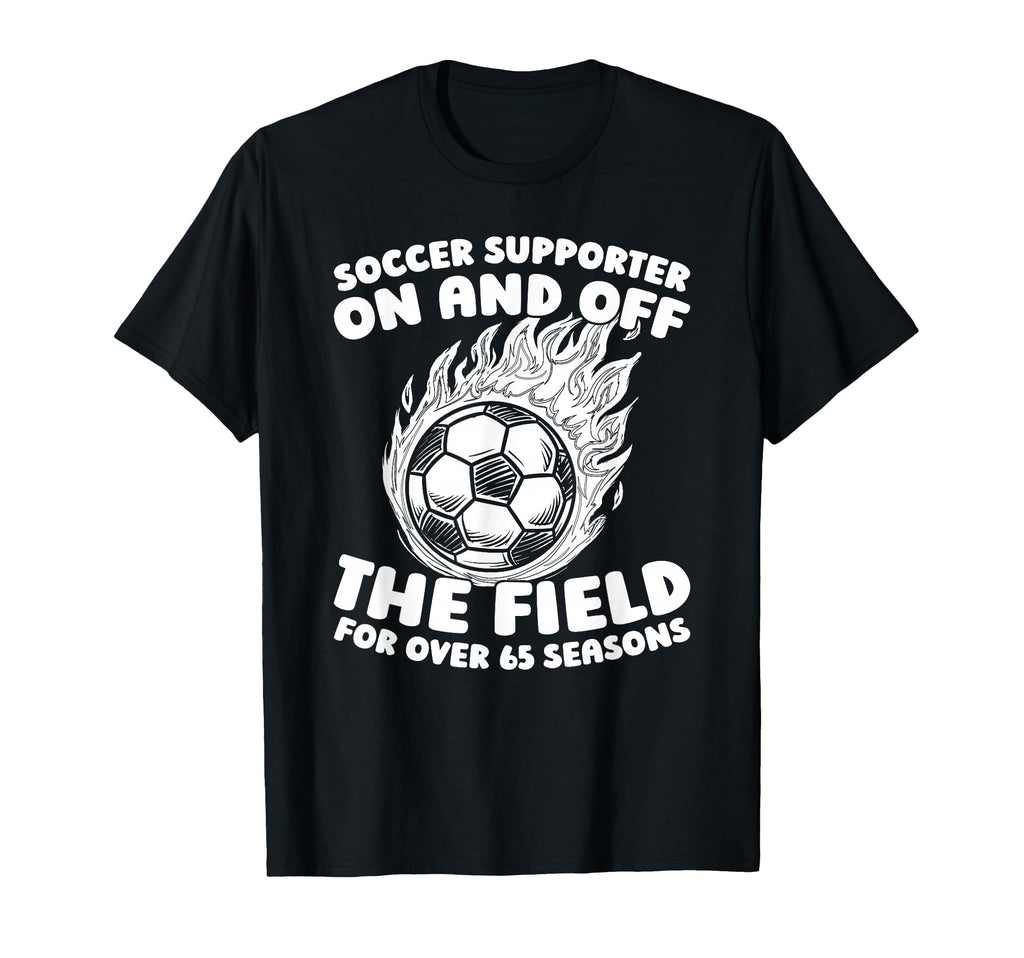 65Th Birthday Soccer Team Sports T-Shirt - Aesthetic Graphic Men Women